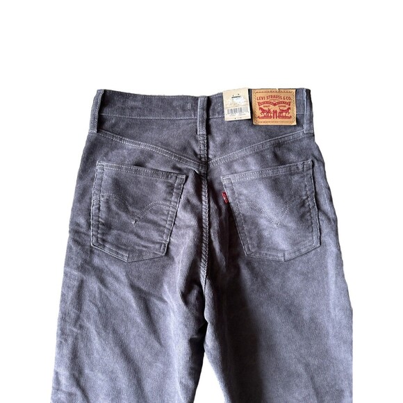 NWT Levi's Women's 28x27 Gray Corduroy Cords Ribcage Straight Ankle Pants NEW - Picture 4 of 6